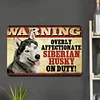 Dog Warning- Vintage Metal Signs(12*16Inch)