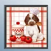 5D diy volle quadratische bohrer diamant malerei koch hund kit wohnkultur kunst 35x35cm