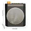 Voice Amplifier with Dual Lavalier Lapel Clip BT Microphone Portable Speaker Megaphone for Streaming Class Speech Meeting Yoga Guides