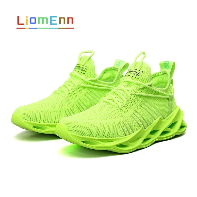 2021 Summer Women's Sneakers Women Tennis Running Sport Shoes Men Light White Black Green Yellow Sneaker Vulcanize Large Size 46