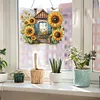 DIY Sunflower House Diamond Painting Pendant (Double-Sided)