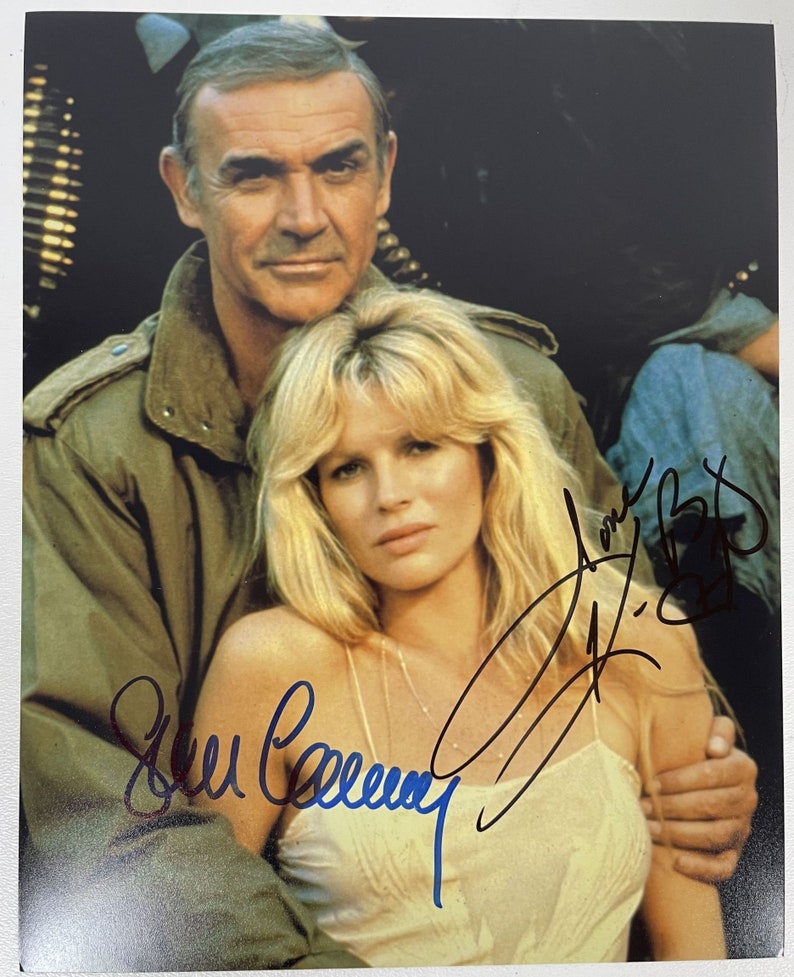 Sean Connery & Kim Basinger Signed Autographed James Bond 007