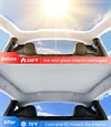 Zanch Tesla Model S Accessories Sunshade Roof [2025 Cooling Tech, Heat Insulation] No Sag Foldable Roof Glass Sun Shade for Model S (2020-2025) Tesla Accessories 2026 2025 - Black