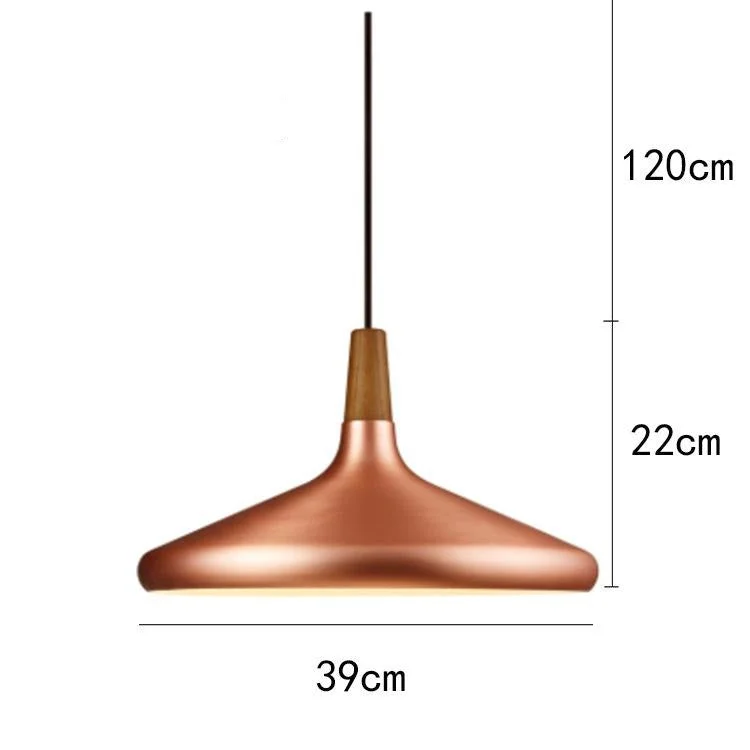 Brushed Gold/Silver Modern Pendant Lights Industrial  Kitchen Pendant Lamp Shade Light For Dining Room Kitchen Decoration