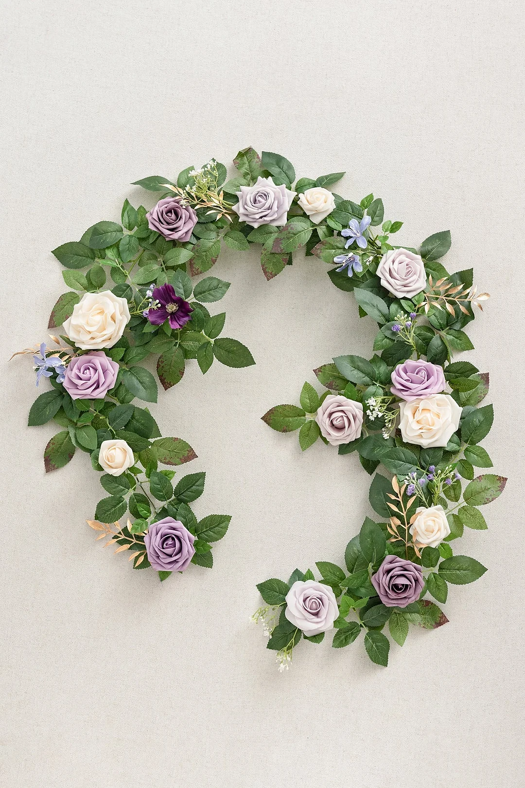 5ft Flower Garland in Lilac & Gold