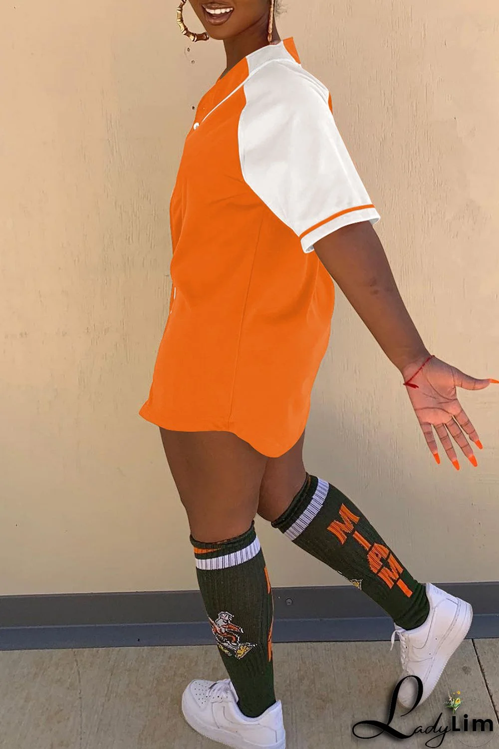 Black Fashion Casual Solid Split Joint V Neck Tops