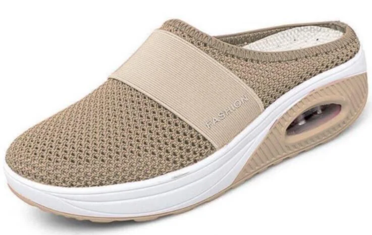 New Women Shoes Casual Increase Cushion Sandals Non-slip Platform Sandal For Women Breathable Mesh Outdoor Walking Slippers 42