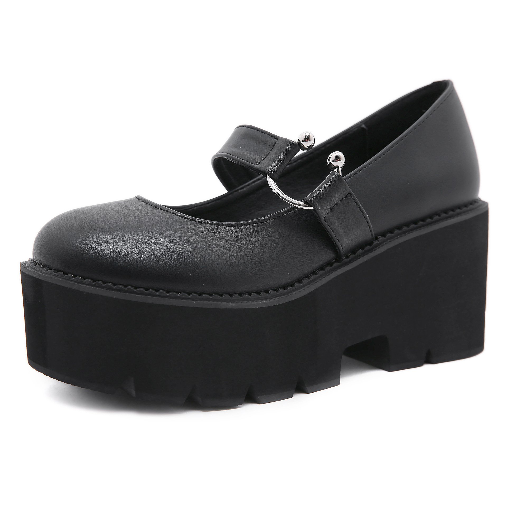 Ring Buckle Buckle Mary Janes
