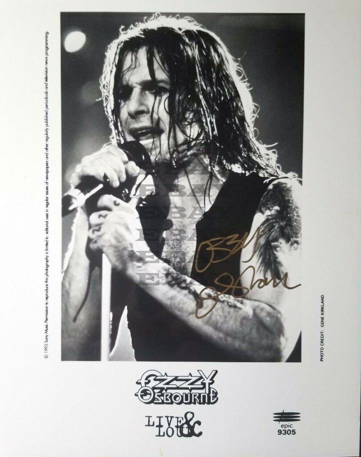 BLACK SABBATH OZZY OSBOURNE Autographed signed 8x10 Photo Poster painting Reprint