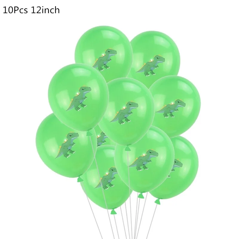 Dinosaur Birthday Party Dinosaur Foil Balloon Confetti Latex Ballons Dino Air Baloon Globos Kids Animal Jungle Party Decoration