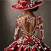 Diamond Painting-DIY Crystal Rhinestone Girl in a Dress