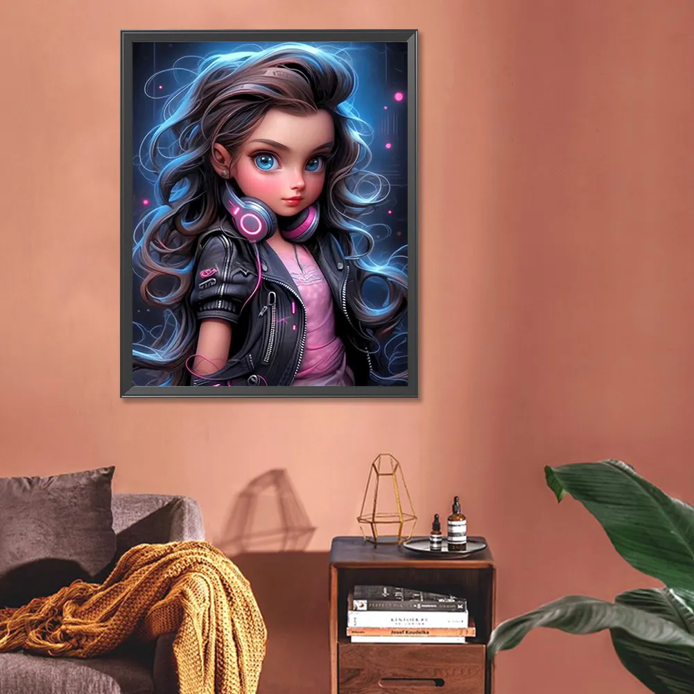 Full Round Diamond Painting 40*50cm - Sweet Girl