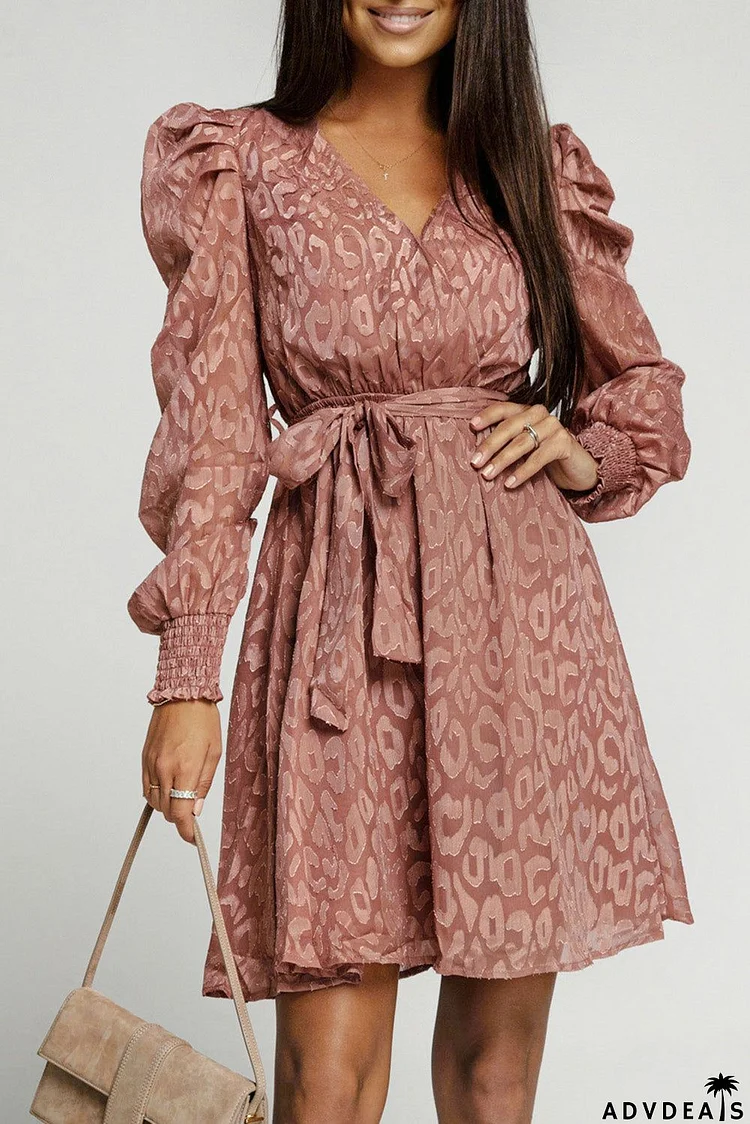 Rhae Jacquard Surplice Dress