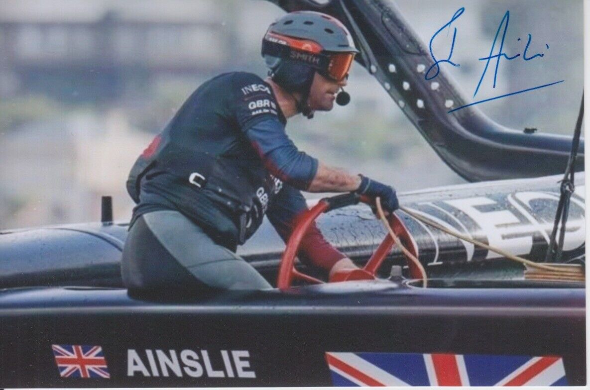 BEN AINSLIE HAND SIGNED 6X4 Photo Poster painting OLYMPICS AUTOGRAPH 8