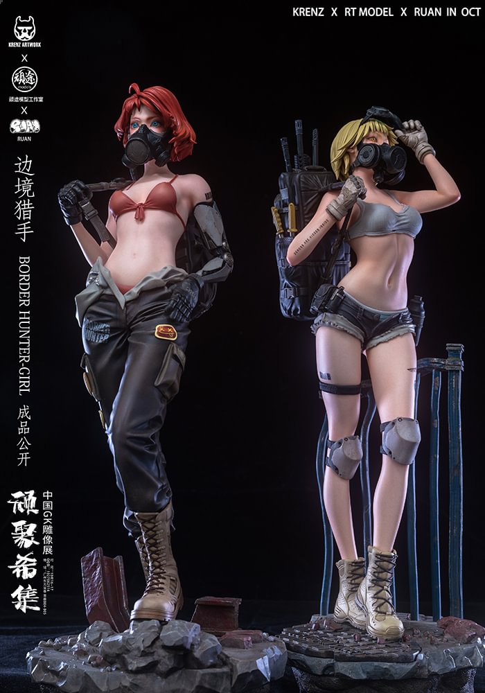 Border Hunter Rita and Anna 1/6 Scale Statue Set-shopify