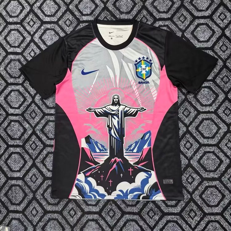 2026-27 Brazil Goddess Color-Blocked Pink Jersey - Fan Edition