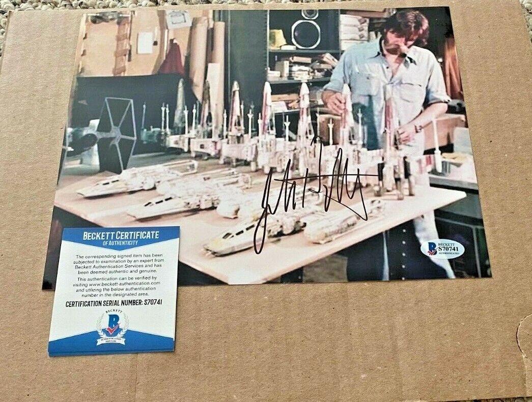 JOHN DYKSTRA SIGNED STAR WARS 8X10 Photo Poster painting BECKETT CERTIFIED #3