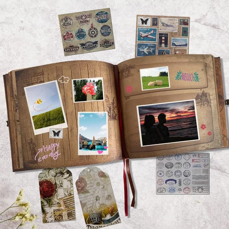 Our Adventure Book 8.66 * 7.67 inches 146 pages Travel Diary Album Scrapbook, Retro Style Travel Souvenir, Retro Message Book DIY Anniversary Wedding Travel Writing Friend Birthday Gift, Valentine's Day, Halloween, Christmas, New Year Ideal Gift Our Adventure Book 8.66 * 7.67 inches 146 pages Travel Diary Album Scrapbook, Retro Style Travel Souvenir, Retro Message Book DIY Anniversary Wedding Travel Writing Friend Birthday Gift, Valentine's Day, Halloween, Christmas, New Year Ideal Gift