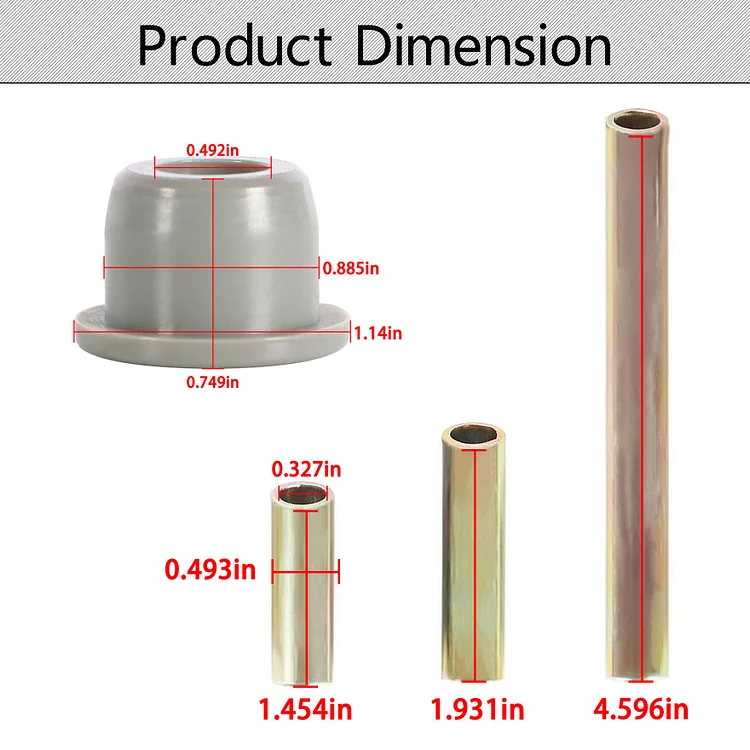 Silscvtt Golf Cart Bushing Kit Replacement for Club Car Precedent 102289901 1022874011