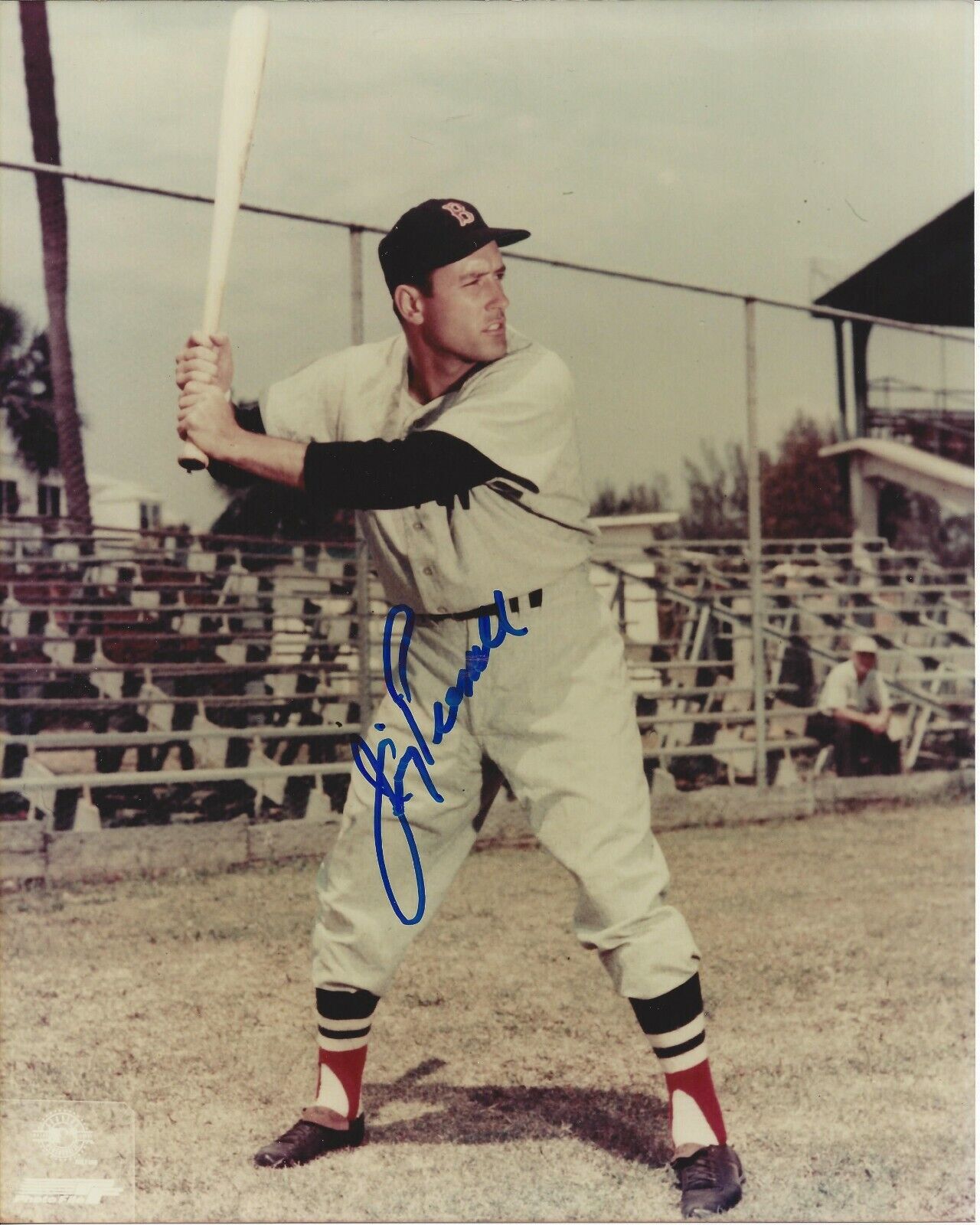 Jimmy Piersall Autographed 8x10 Boston Red SoxA795
