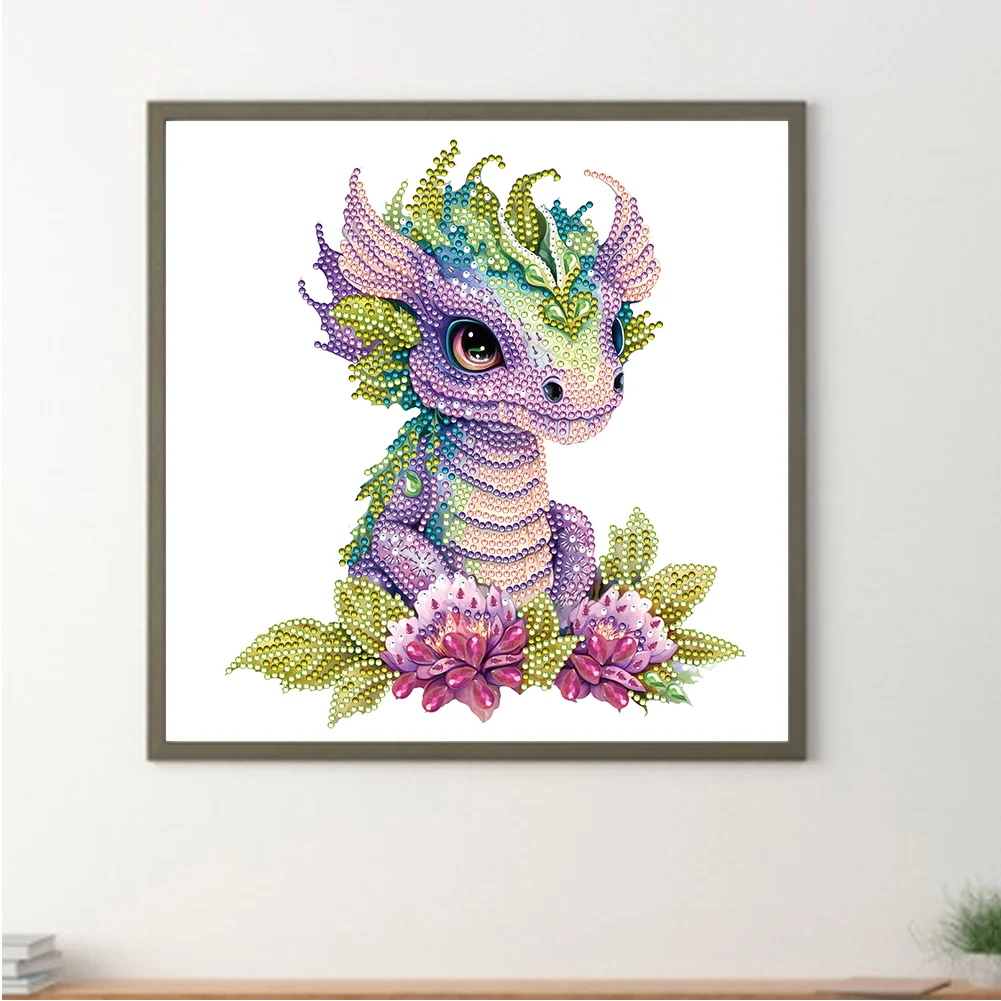 Diamond Painting - Partial Special Shaped Drill - Dragon(30*30cm)