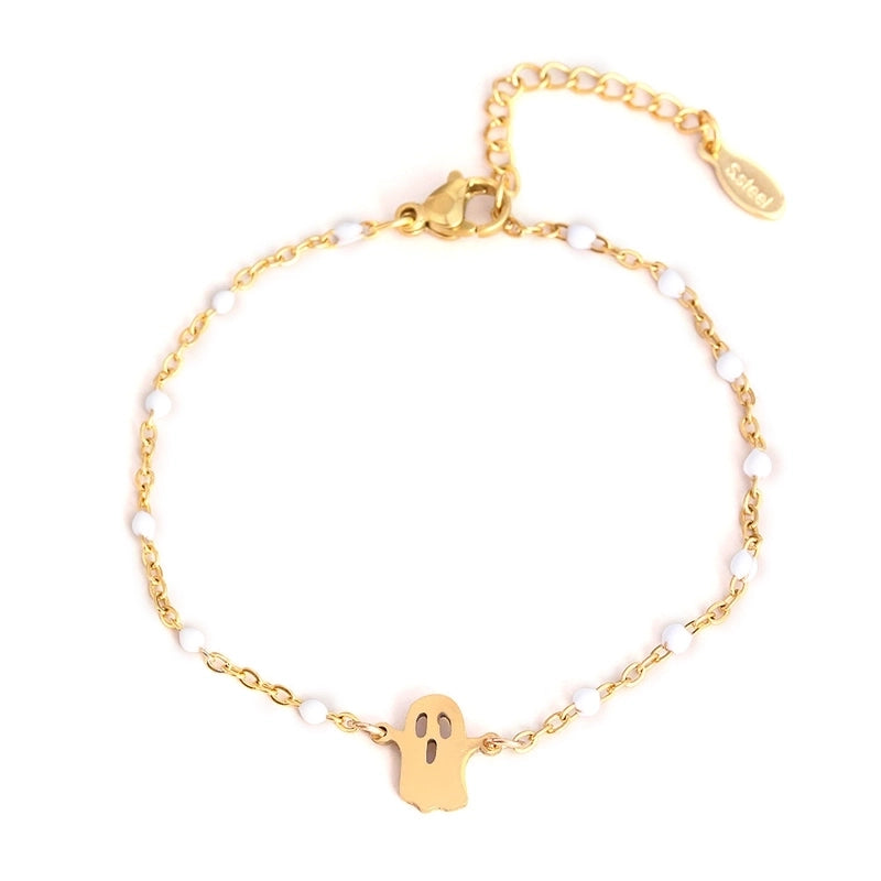 Modern Style Classic Style Ghost Unforgettable 304 Stainless Steel Bracelets In Bulk Stainless Steel Bracelets Halloween