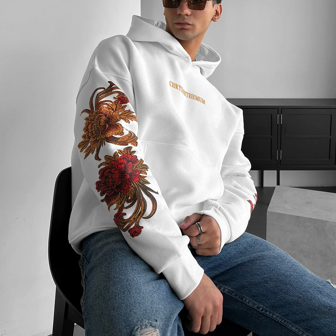 Oversized Chrysanthemum Hoodie