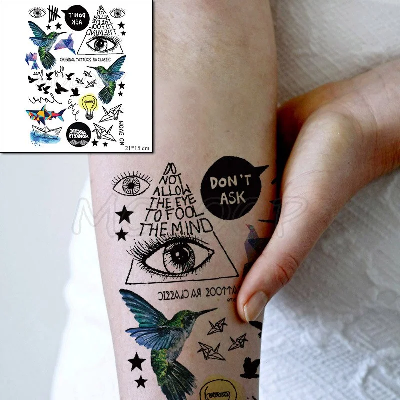 Waterproof Temporary Tattoo Sticker angry wolf mountain tatoo water transfer fake tatoo flash tatto Woman Man kid 14.8*21 cm