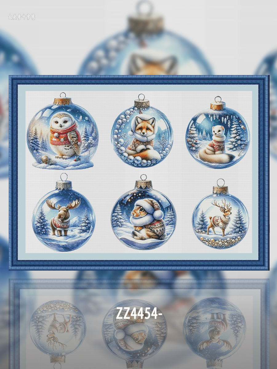 [ZZ4454-Christmas in a Bottle-Not Full Stitch]  Painting Fairy Cross Stitch