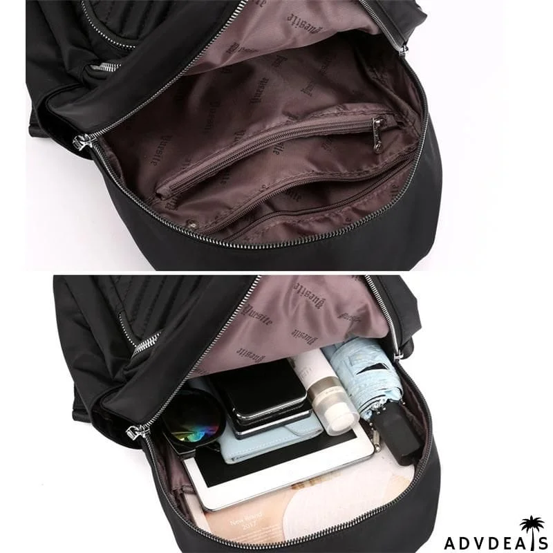 Great Simple Design Single Flat Top Handle All-Around Zip Fastening Backpack