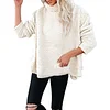 Sherpa Winter Turtleneck Top Sweatshirt For Women