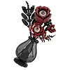 Gothic Floral Flower Model Set Eye-Catching Table Centerpiece Horror Skeleton Bouquet Building Set for Adults Kids Holiday Birthday Gift (Eyeball Flower)