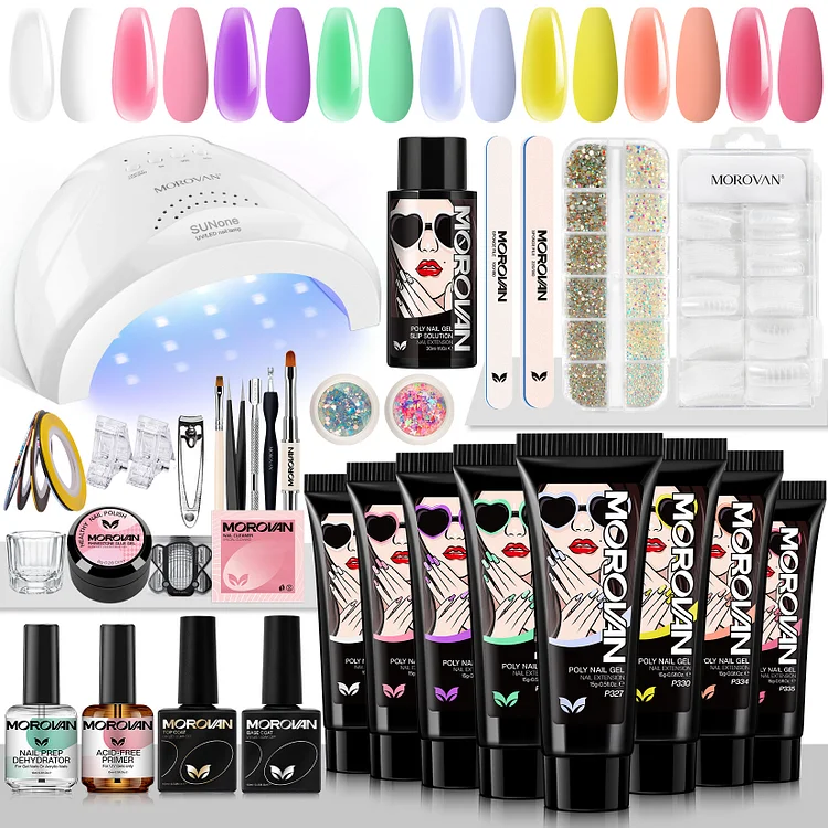 Rainbow World - 8 Colors Poly Gel Professional Kit