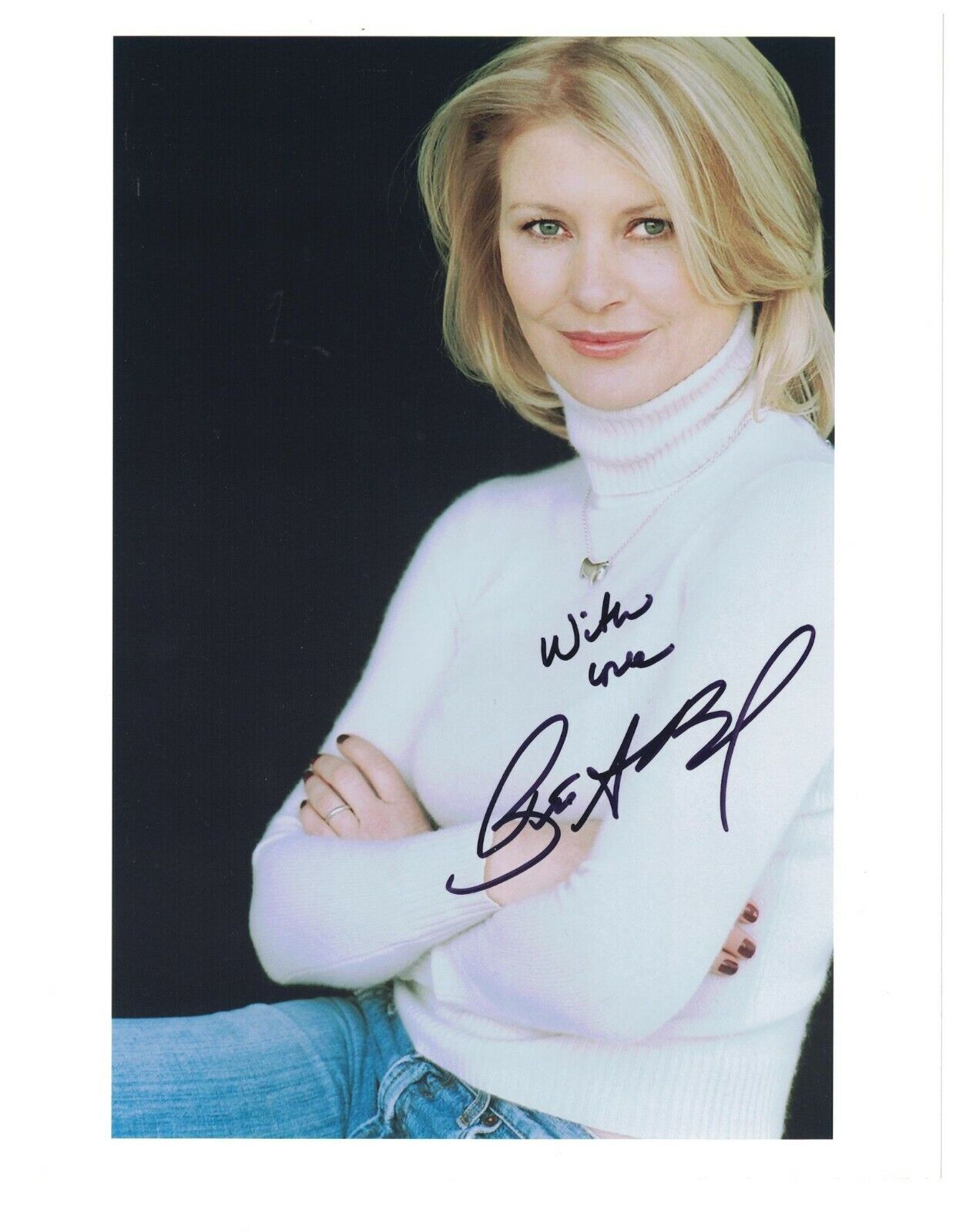 Beth Broderick Signed Autographed 8 x 10 Photo Poster painting Actress Lost