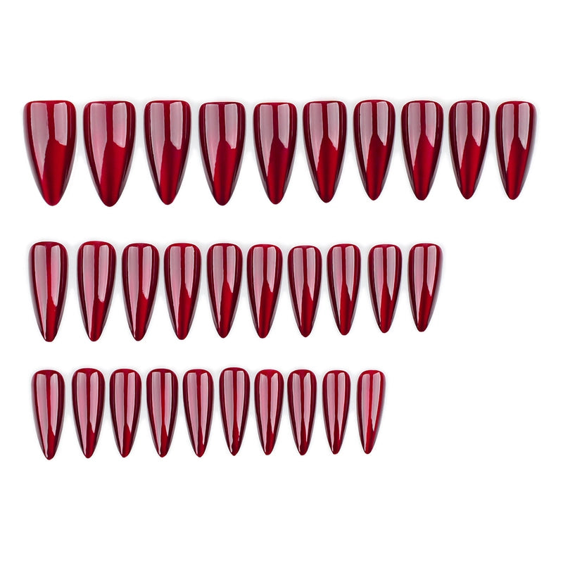 Halloween Solid Color Solid Color ABS Press-on Nails 1 Set