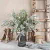 6 Stems Snow Spraying Babysbreath Artificial Greenery Winter Christmas