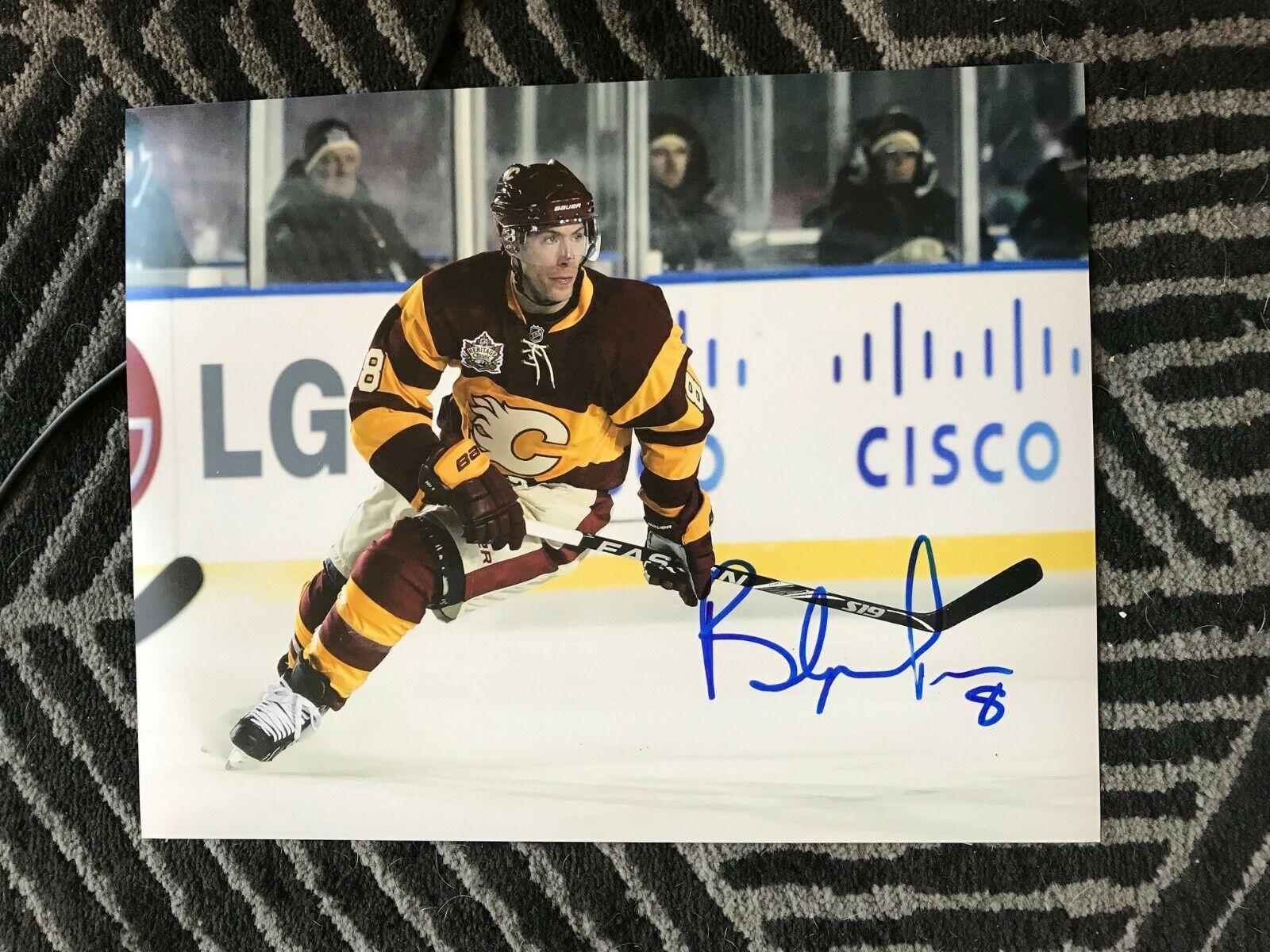 Calgary Flames Brendan Morrison Signed Autographed 11x14 Photo Poster painting COA