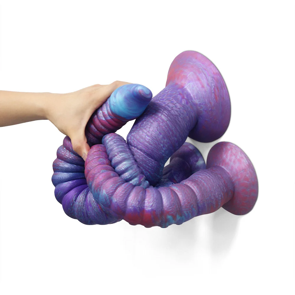 Adult Adult Sex Toy, Simulated Tentacle Anal Plug, Sm Sex Toy, Luminous Liquid Silicone, Anal Plug With Irregular Shape In The Backyard
