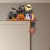 2pcs DIY Diamond Painting Halloween Door Corner Frame Wood(Halloween atmosphere)