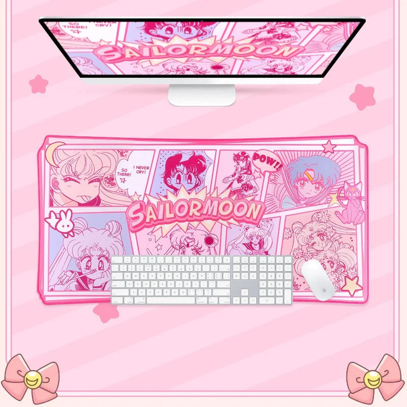GG Sailor Moon Retro Pink Comic Mouse Pad ON1481