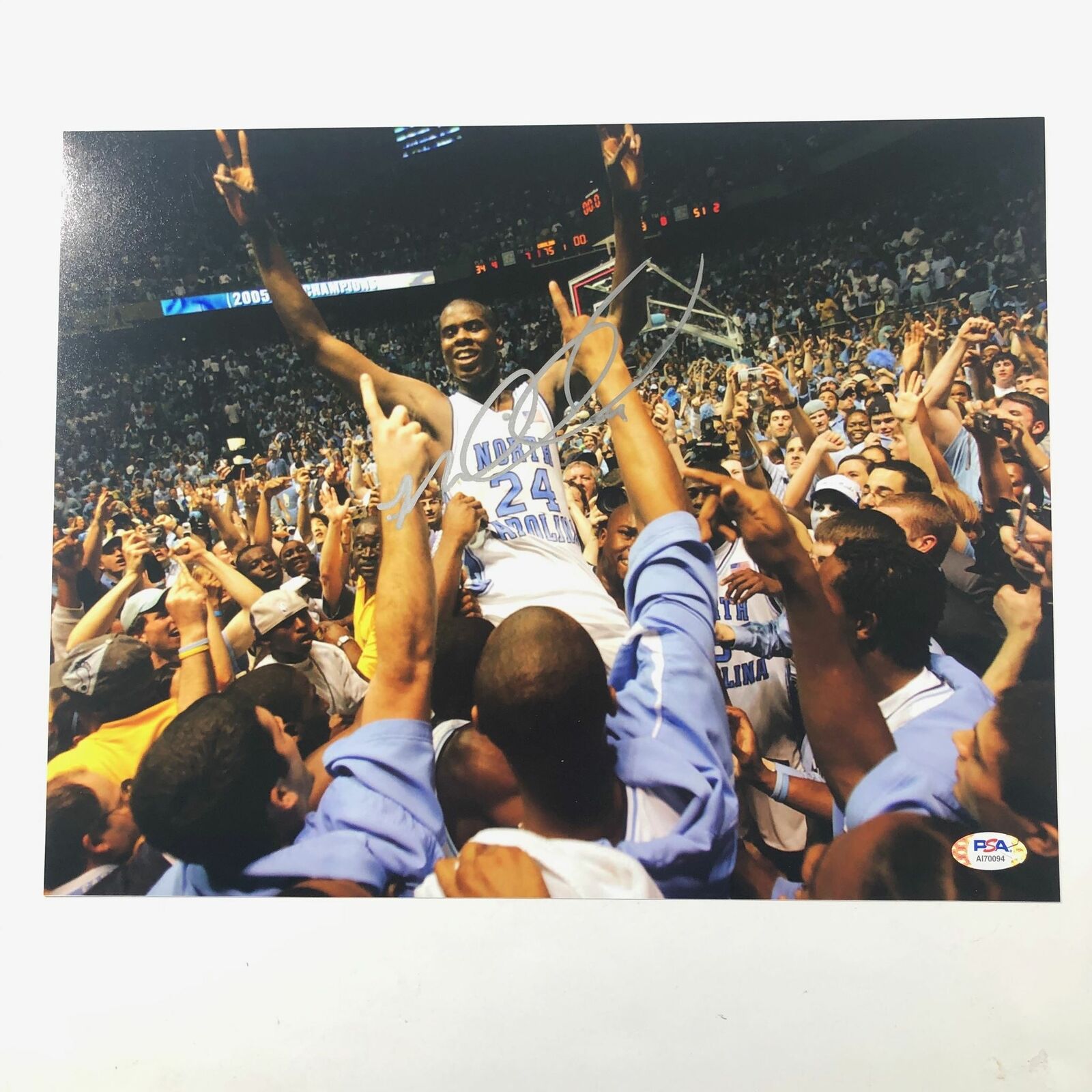 Marvin Williams Signed 11x14 Photo Poster painting PSA/DNA North Carolina Autographed