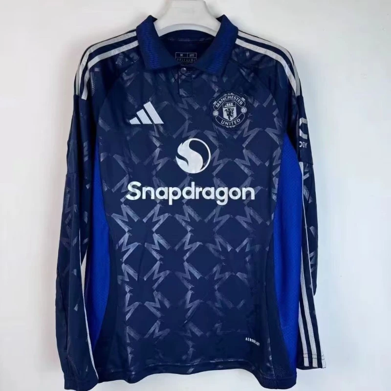 24/25 Manchester United Long Sleeve Soccer Jersey Away