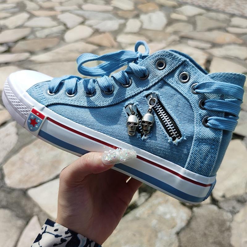 denim tennis shoes