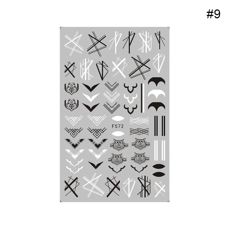 2021 New 3D Nail Art Sticker English Letter Stickers For Nail Foil Love Heart Design Nails Accessories Fashion Manicures Sticker
