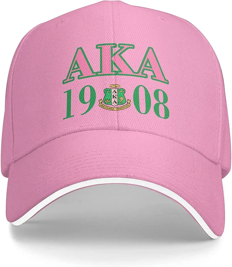 Pink Aka Baseball Cap Sorority Gifts for Women Classic Adjustable Washed Hat Fits Girls Adult Unisex Four Seasons Casual Men Cap