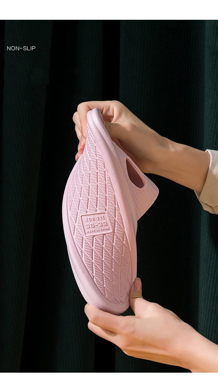 Slippers Mens 2022 Summer Shoes Bathroom Anti-slip Casual Beach Sandals Soft Sole Slide Big Size Female Male Flip Flops