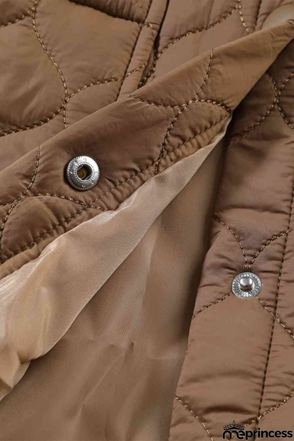 Snap Down Collared Winter Coat