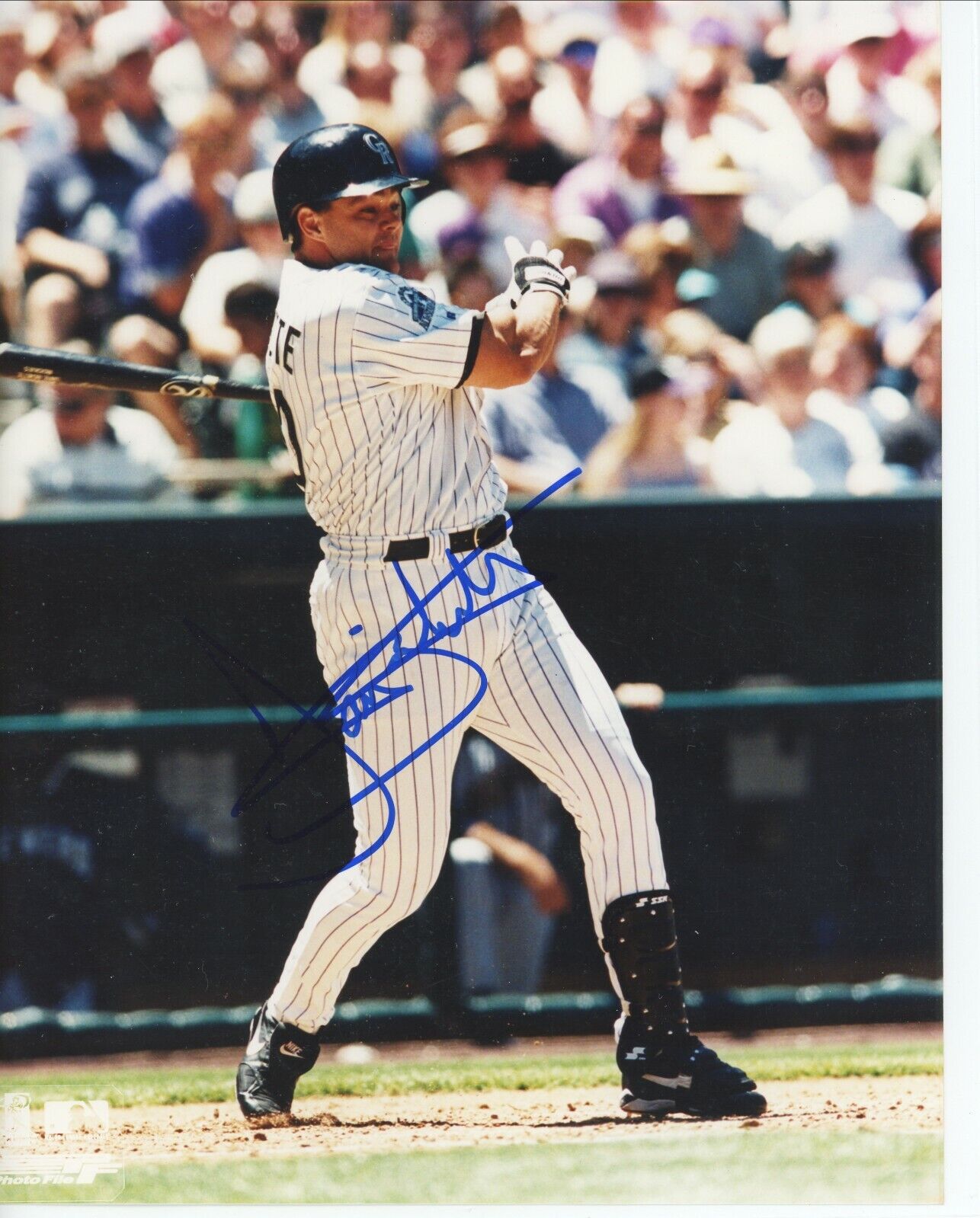 Dante Bichette Colorado Rockies Brewers Signed Autographed 8x10 Glossy Photo Poster painting COA