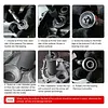 12PCS Motorcycle Bearing Puller Set w/Collets 9-23mm Inner Bearing Extractor Kit