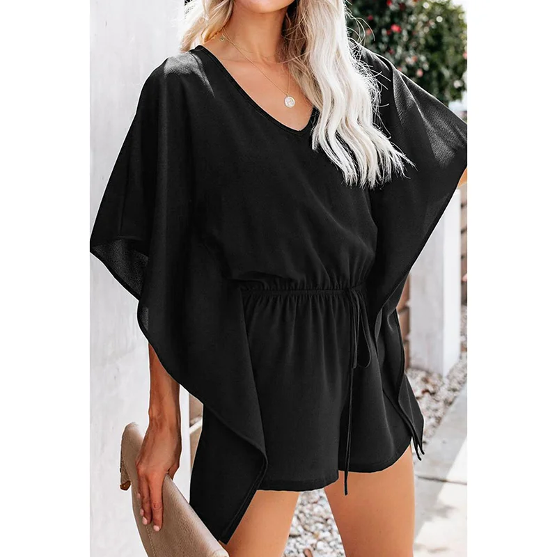 Solid Color Comfortable Rompers